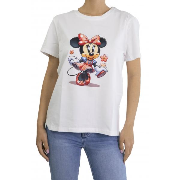 t shirt con stampa minnie 